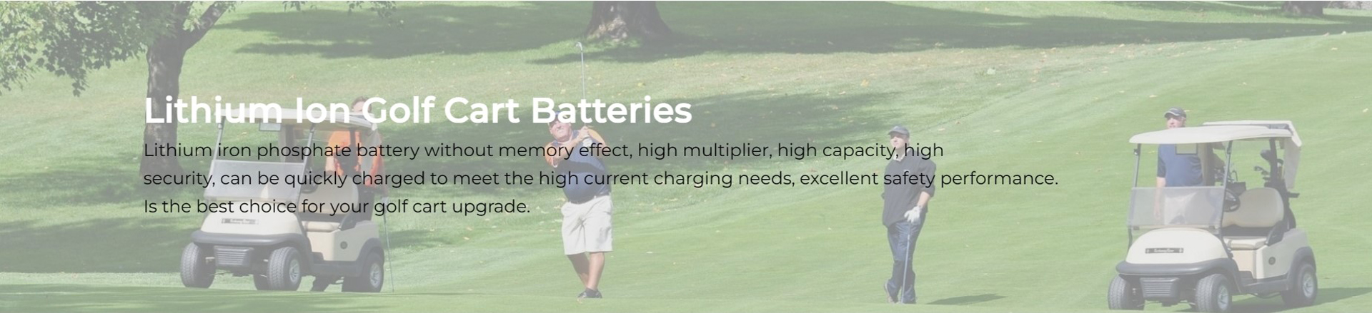 Lithium Golf Cart Batteries