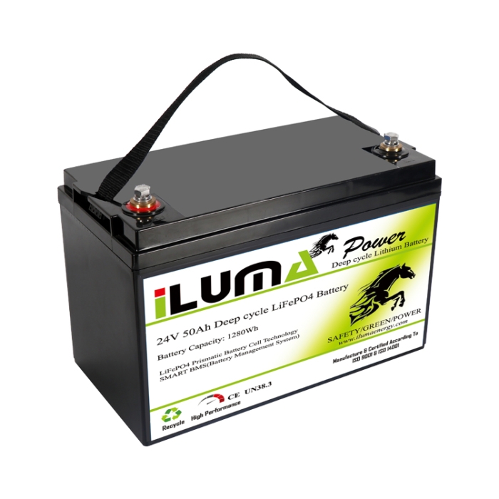 24V 50Ah LiFePO4 Battery